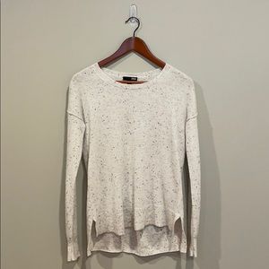 Aqua | Speckled Cashmere Hi/Low Sweater